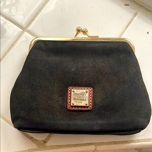 Dooney & Bourke Black kiss-lock cosmetic pouch